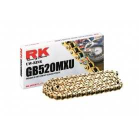 (99421124) Cadena Moto RK GB520MXU con 124 eslabones oro