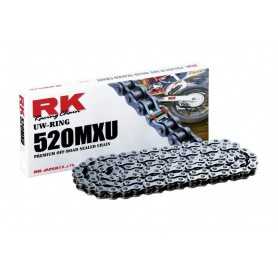 (99422124) Cadena Moto RK 520MXU con 124 eslabones negro
