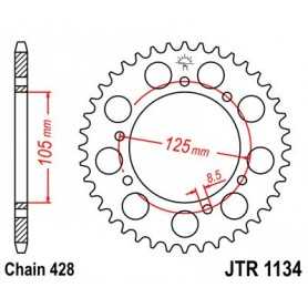 (R113454) Corona JT 1134 de acero con 54 dientes