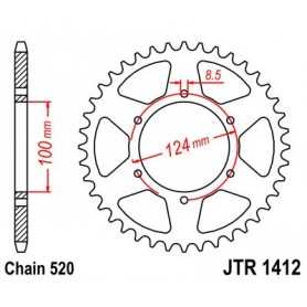 (R141237) Corona JT 1412 de acero con 37 dientes