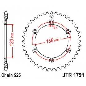 (R179141) Corona JT 1791 de acero con 41 dientes