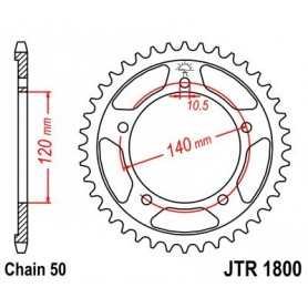 (R180043) Corona JT 1800 de acero con 43 dientes