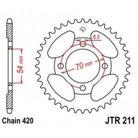 (R21139) Corona JT 211 de acero con 39 dientes