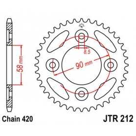 (R21235) Corona JT 212 de acero con 35 dientes