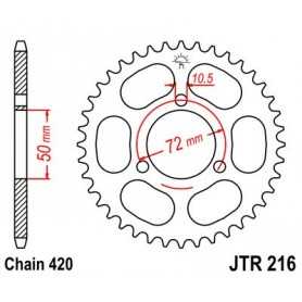 (R21637) Corona JT 216 de acero con 37 dientes
