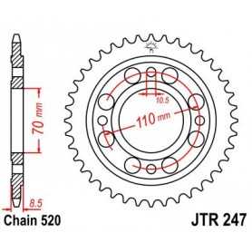 (R24736) Corona JT 247 de acero con 36 dientes