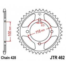 (R46254) Corona JT 462 de acero con 54 dientes