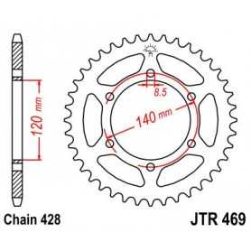 (R46944) Corona JT 469 de acero con 44 dientes