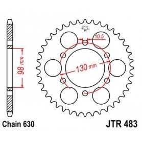 (R48333) Corona JT 483 de acero con 33 dientes
