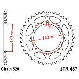 (R48744) Corona JT 487 de acero con 44 dientes