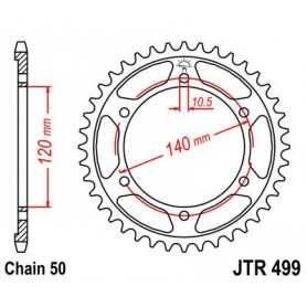 (R49942) Corona JT 499 de acero con 42 dientes