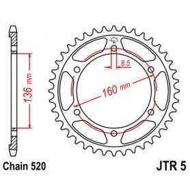 (R539) Corona JT 5 de acero con 39 dientes