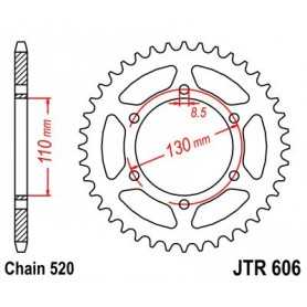 (R60643) Corona JT 606 de acero con 43 dientes