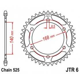 (R642) Corona JT 6 de acero con 42 dientes
