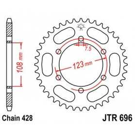 (R69649) Corona JT 696 de acero con 49 dientes