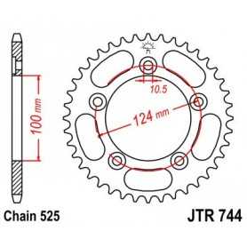 (R74436) Corona JT 744 de acero con 36 dientes