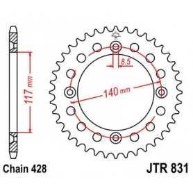 (R83148) Corona JT 831 de acero con 48 dientes