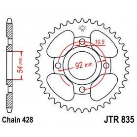 (R83545) Corona JT 835 de acero con 45 dientes
