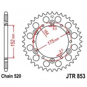 (R85340) Corona JT 853 de acero con 40 dientes