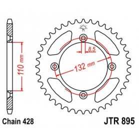 (R89546) Corona JT 895 de acero con 46 dientes