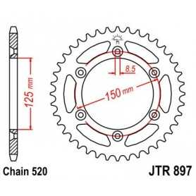 (R89750) Corona JT KTM Enduro 250 AÑO 90 (50 dientes