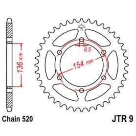 (R947) Corona JT 9 de acero con 47 dientes