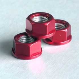 (369878) Tuerca De Aluminio Pro-Bolt 10Mm Rojo Lspn10R