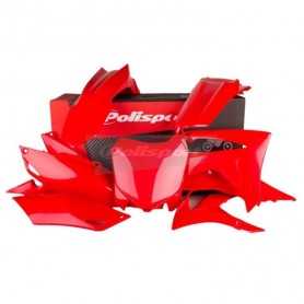 (48073) Kit plástica Polisport Honda rojo 90628
