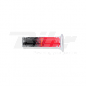 (825RJ) Juego Puños Dynagrip Transparente-Rojo