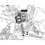 (30500033) Soporte para claxon Soundbomb Denali Kawasaki GTR1400