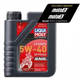 Botella de 1L aceite Liqui Moly 100% sintético 4T Synth 5W-40 Off road Race 3018