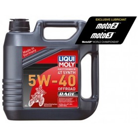 Garrafa de 4L aceite Liqui Moly 100% sintético 4T Synth 5W-40 Off road Race 3019