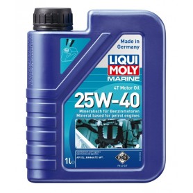 Botella 1L aceite de motor 4T marine mineral Liqui Moly 25W-40 API SL, NMMA FC-W®