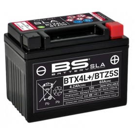 BATERIA BS SLA BTX4L+/BTZ5S (FA) PIAGGIO NRG 50 DD POWER (C451)