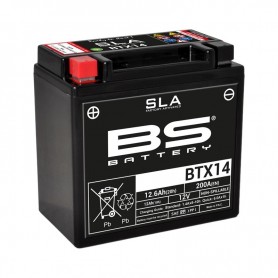 BATERIA BS SLA BTX14 (FA) APRILIA SRV 850 ABS ATC