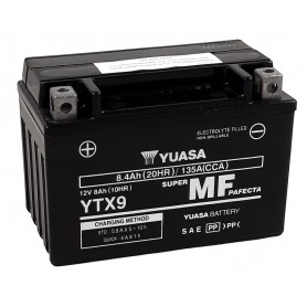 BATERIA YUASA YTX9 (FA) SYM EURO MX 125 4T DUAL DISC E1